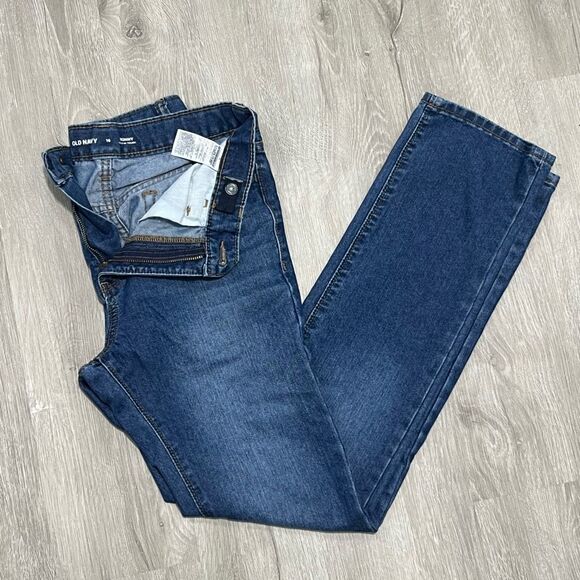 Old Navy Skinny Built-In Tough Boys Blue Jeans Size 16 Youth - Picture 8 of 8